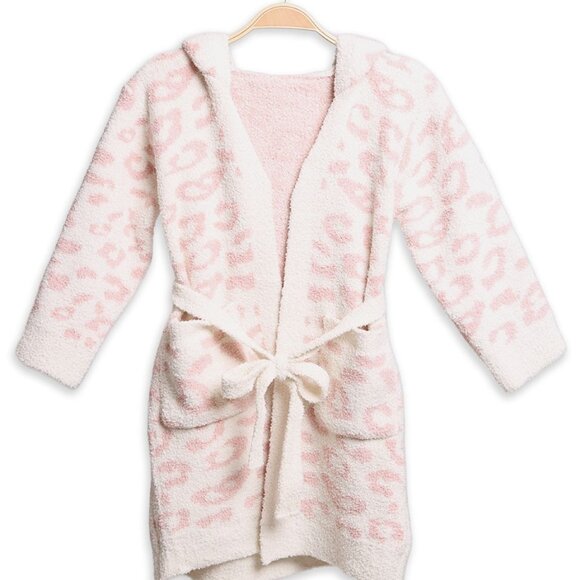 Pink Leopard Kids Robe - Picture 1 of 3
